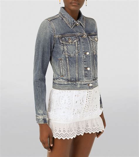 dolce gabbana denim jacket women|dolce gabbana jacket women.